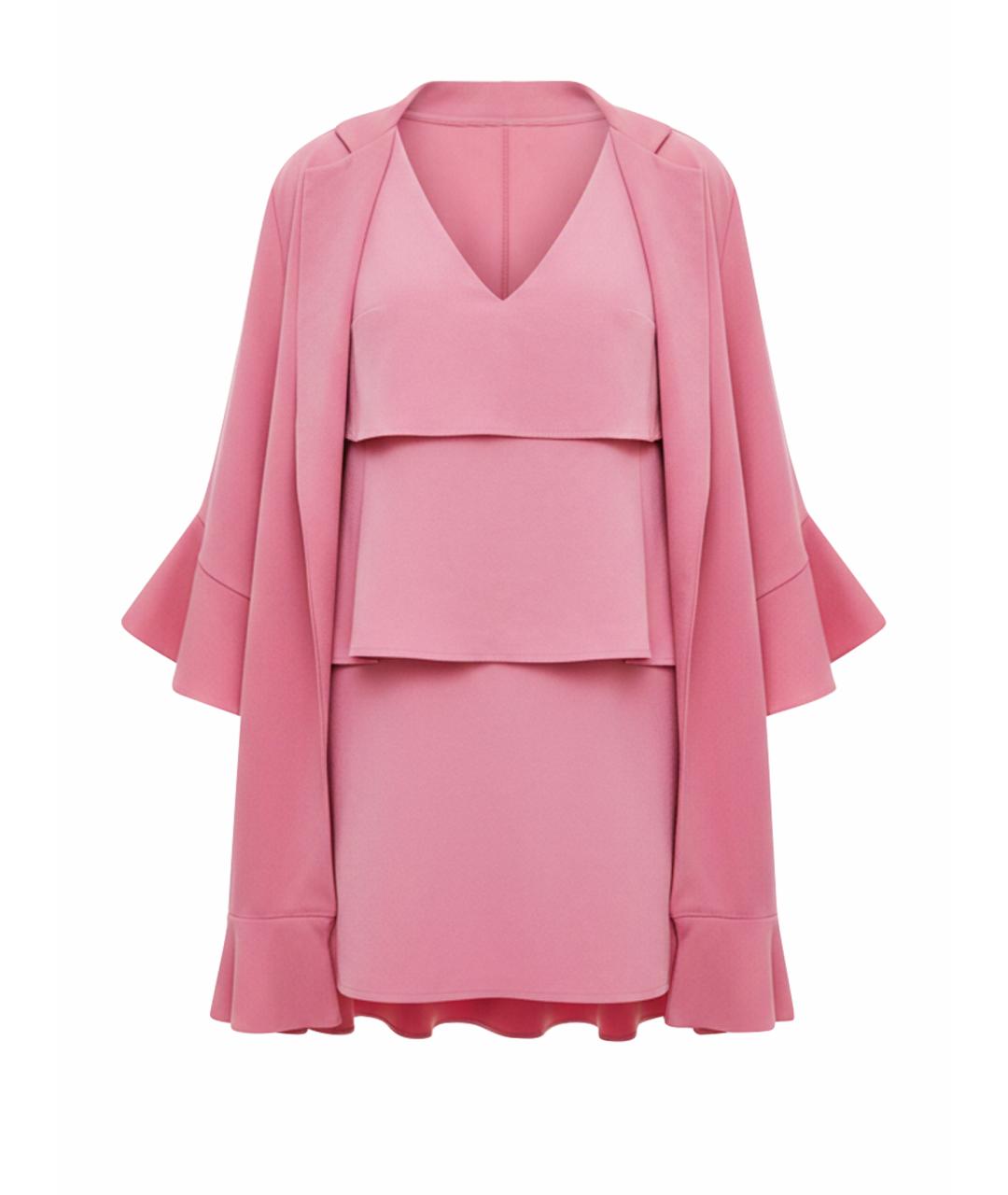 PINKO Розовый полиэстеровый кардиган, фото 1