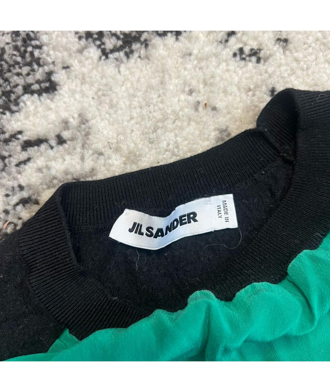 JIL SANDER Зеленый шерстяной джемпер / свитер, фото 2