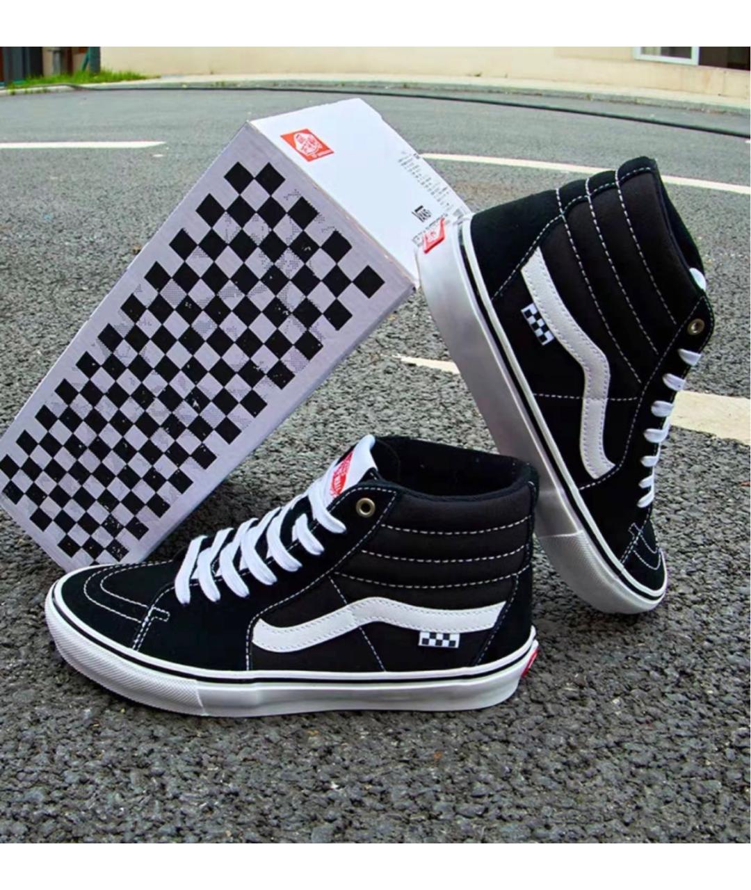 VANS Черные замшевые высокие кроссовки / кеды, фото 8