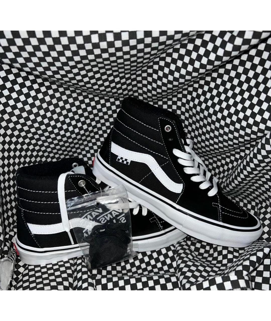 VANS Черные замшевые высокие кроссовки / кеды, фото 2