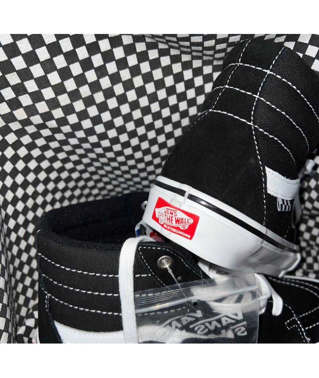 VANS Черные замшевые высокие кроссовки / кеды, фото 7