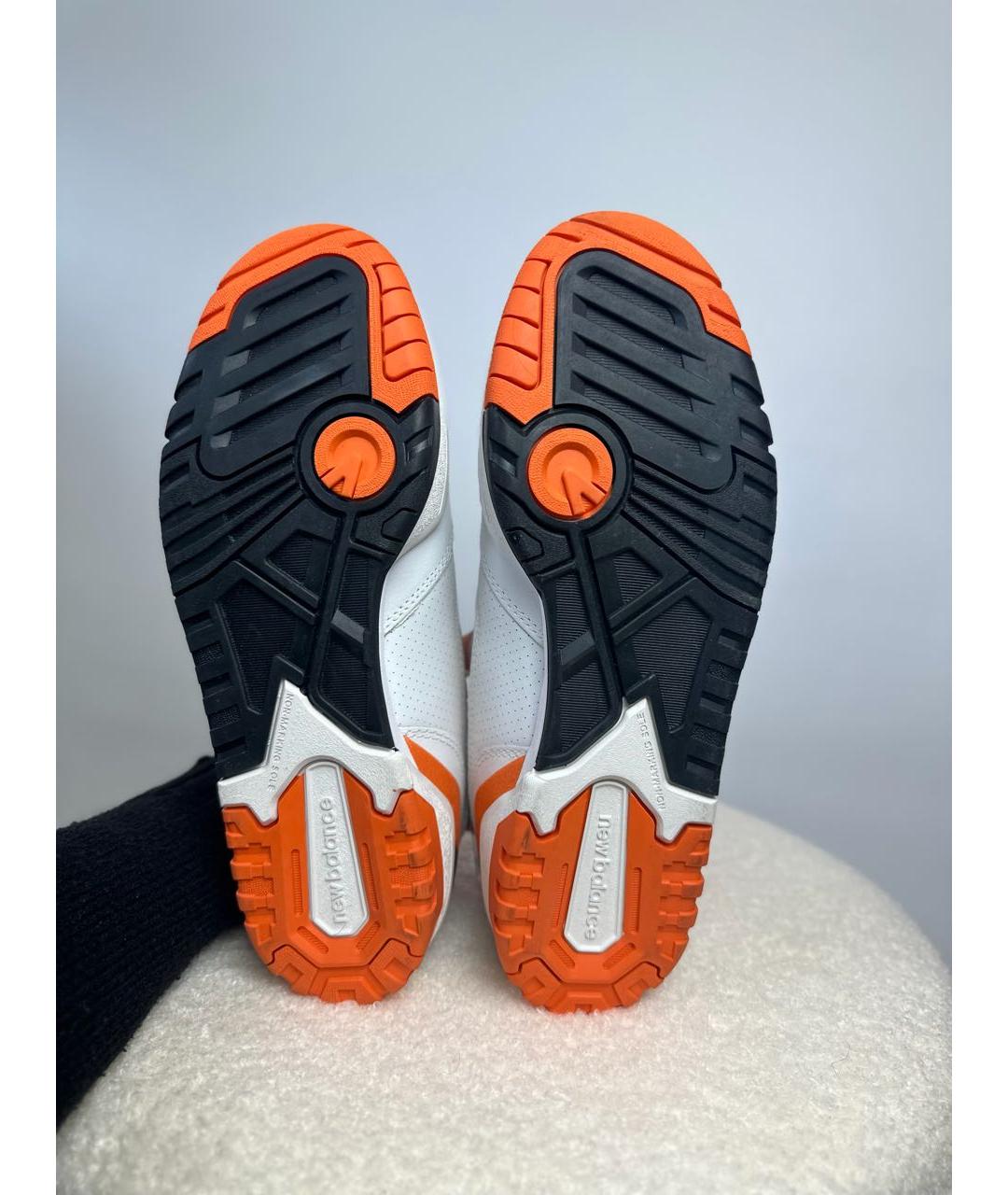 NEW BALANCE Белые кожаные низкие кроссовки / кеды, фото 7