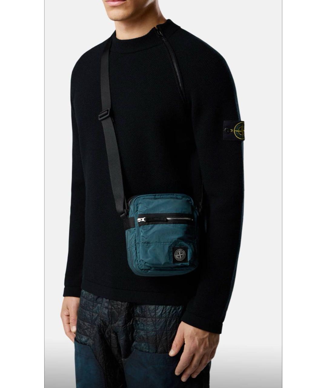 STONE ISLAND Зеленая сумка на плечо, фото 5
