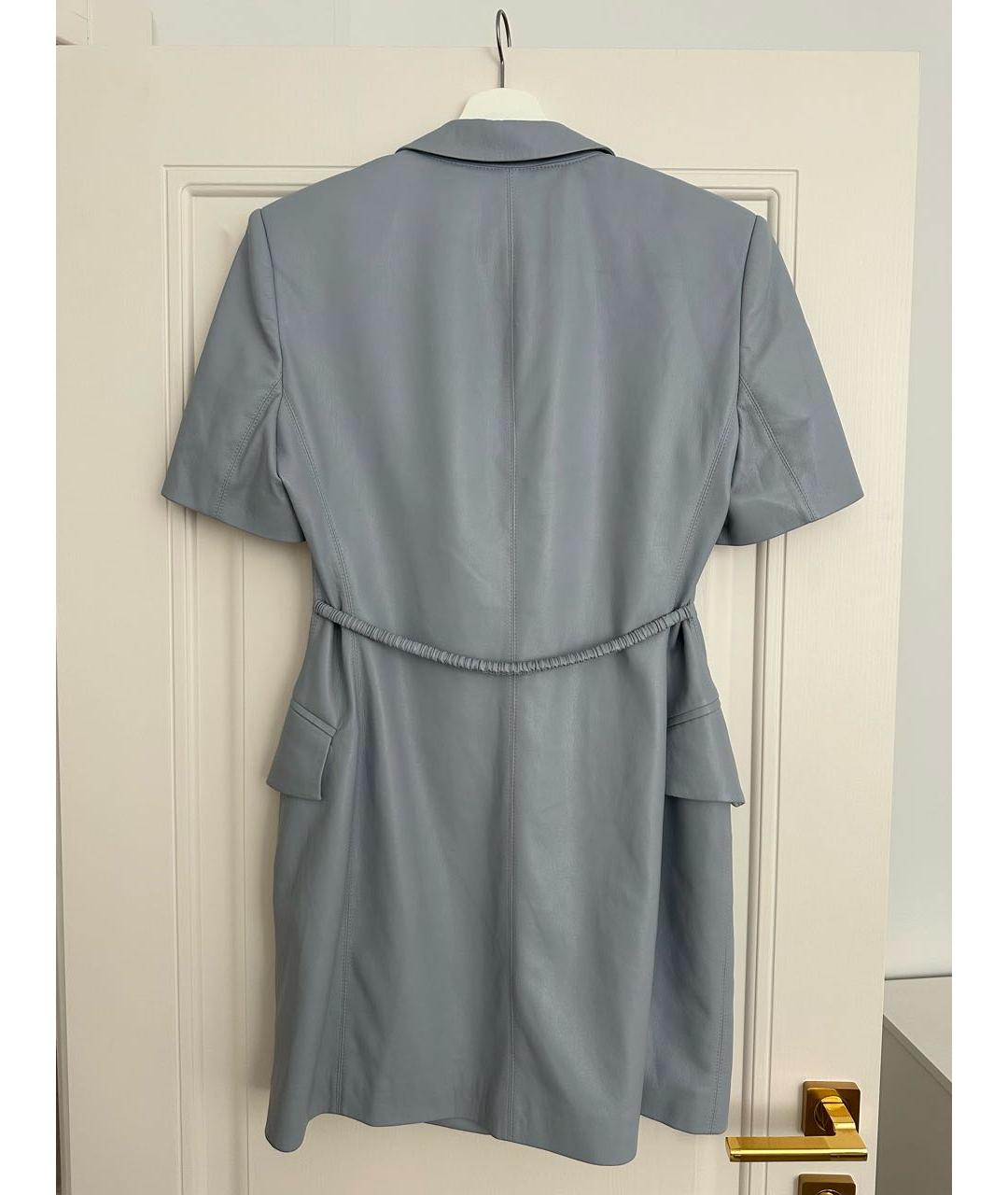 NANUSHKA Голубое кожаное платье, фото 2