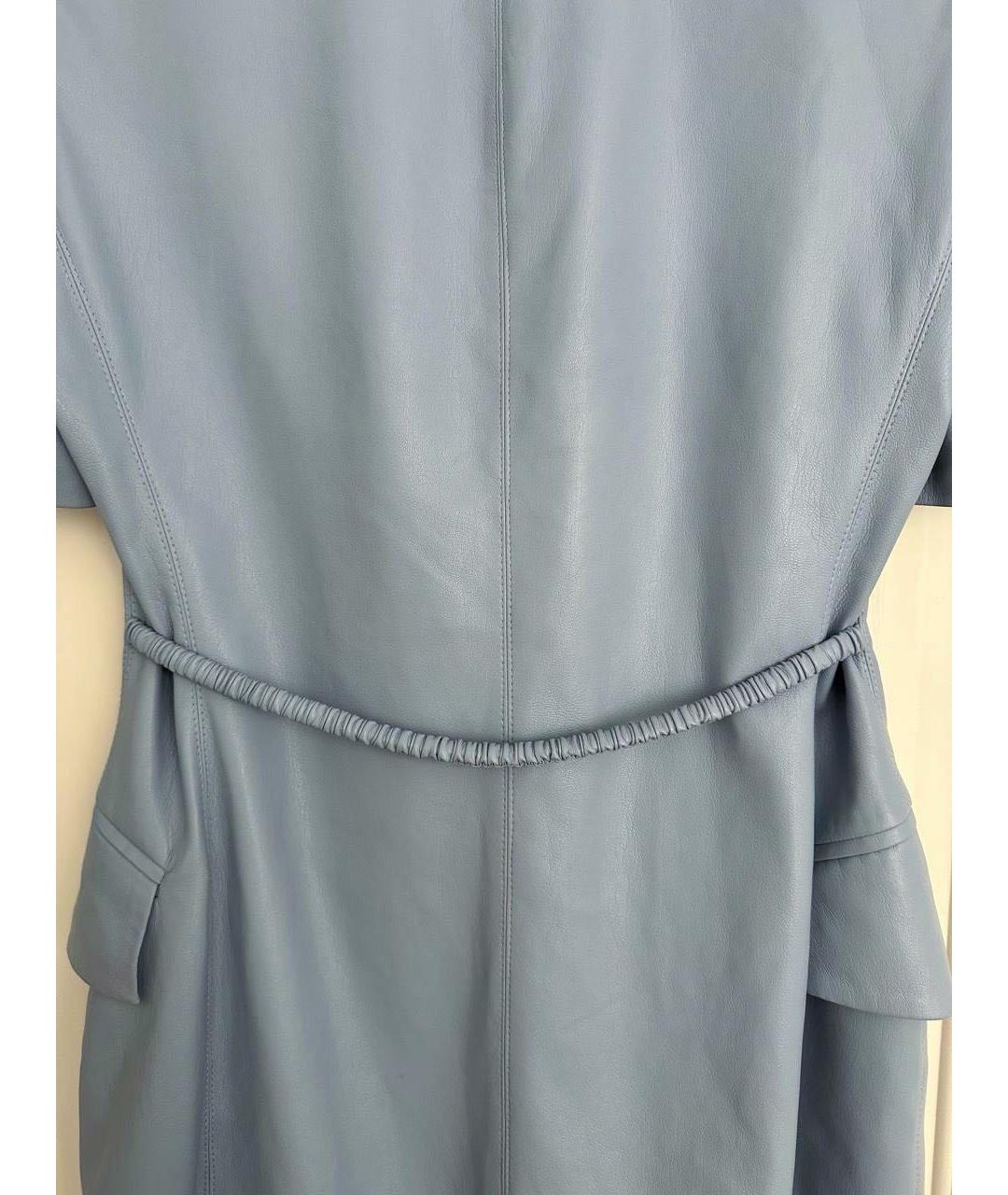 NANUSHKA Голубое кожаное платье, фото 4