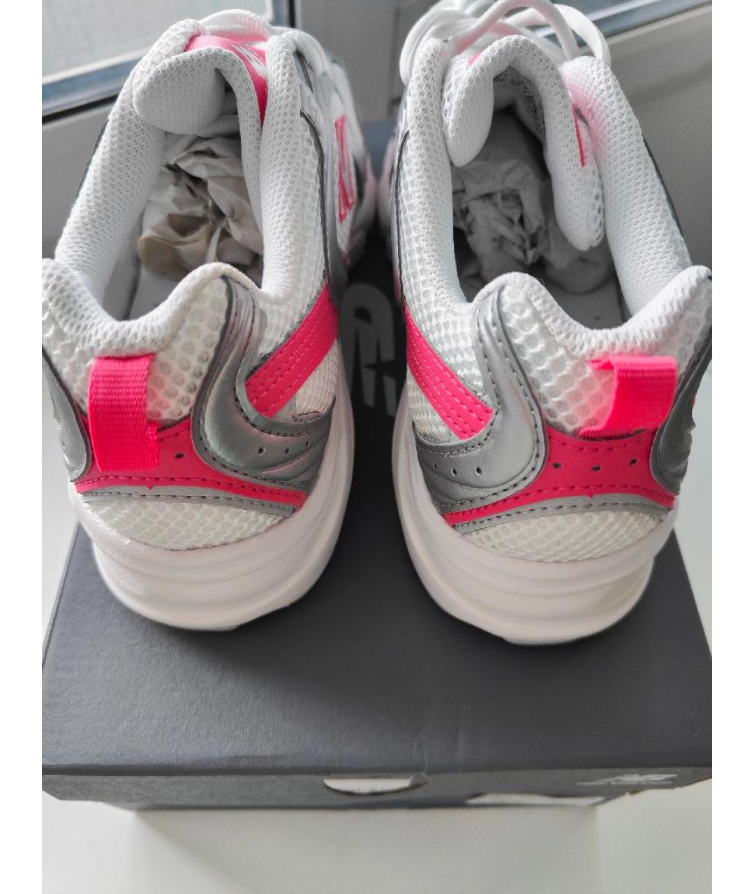 NEW BALANCE Белые текстильные кроссовки, фото 4