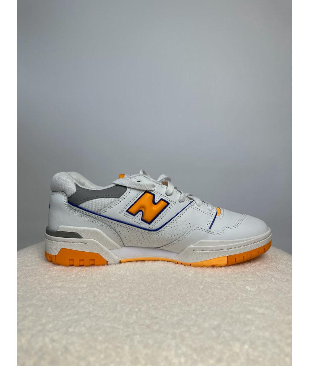 NEW BALANCE Белые кожаные низкие кроссовки / кеды, фото 4