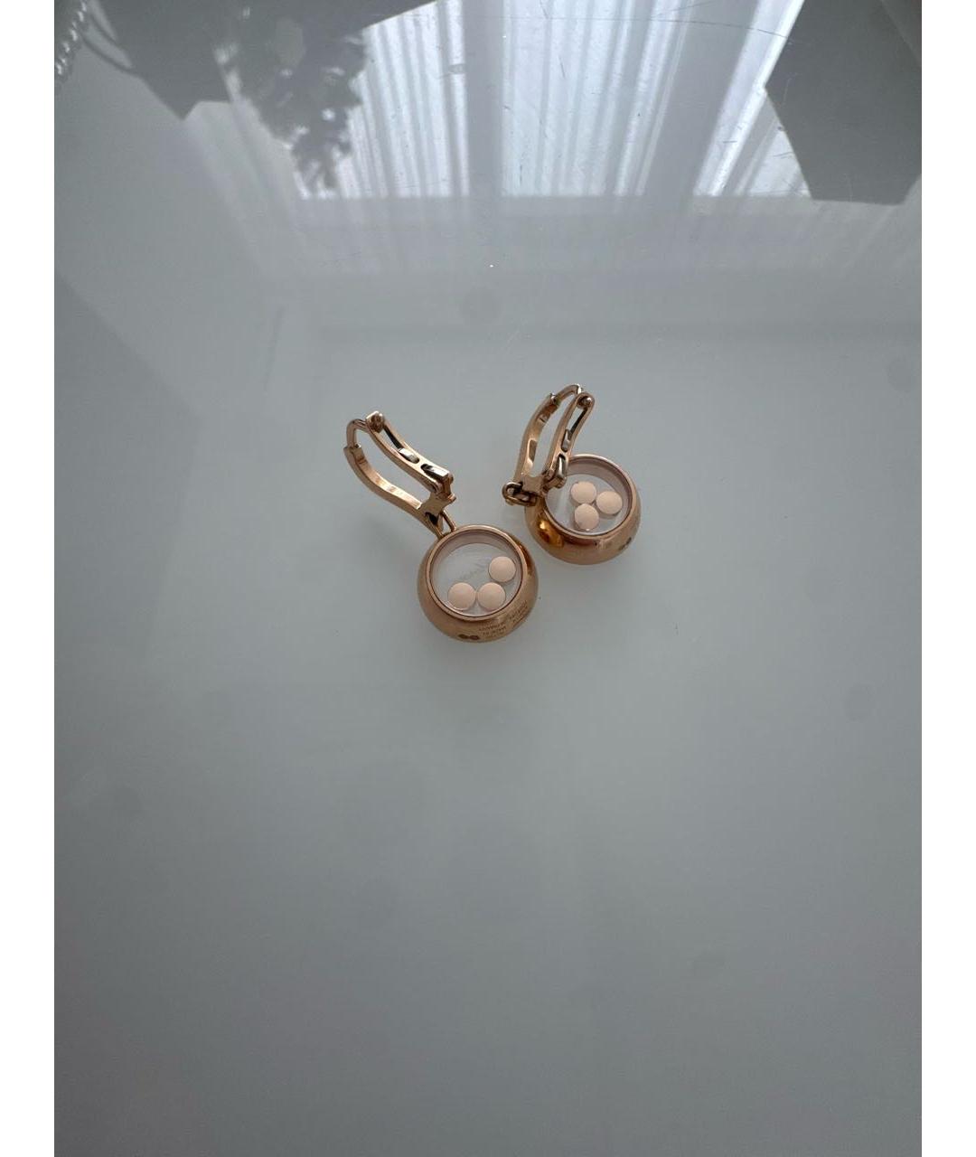 CHOPARD Золотые серьги из розового золота, фото 2