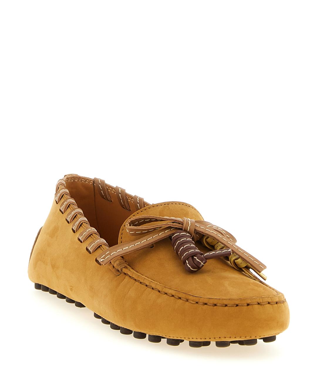 TOD'S Горчичные замшевые мокасины, фото 2