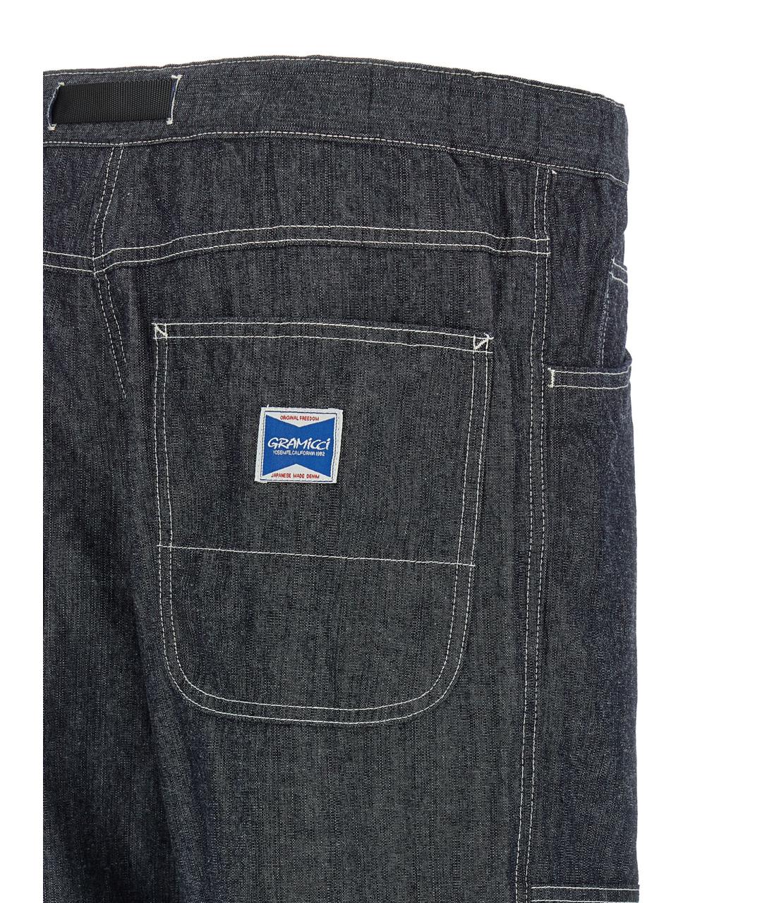 GRAMICCI Темно-синие хлопковые прямые джинсы, фото 4