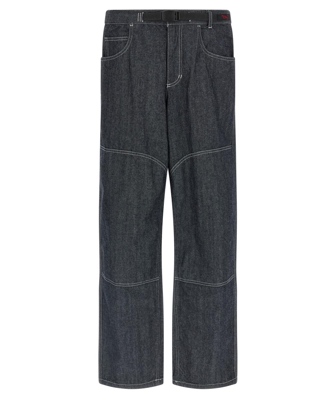 GRAMICCI Темно-синие хлопковые прямые джинсы, фото 1