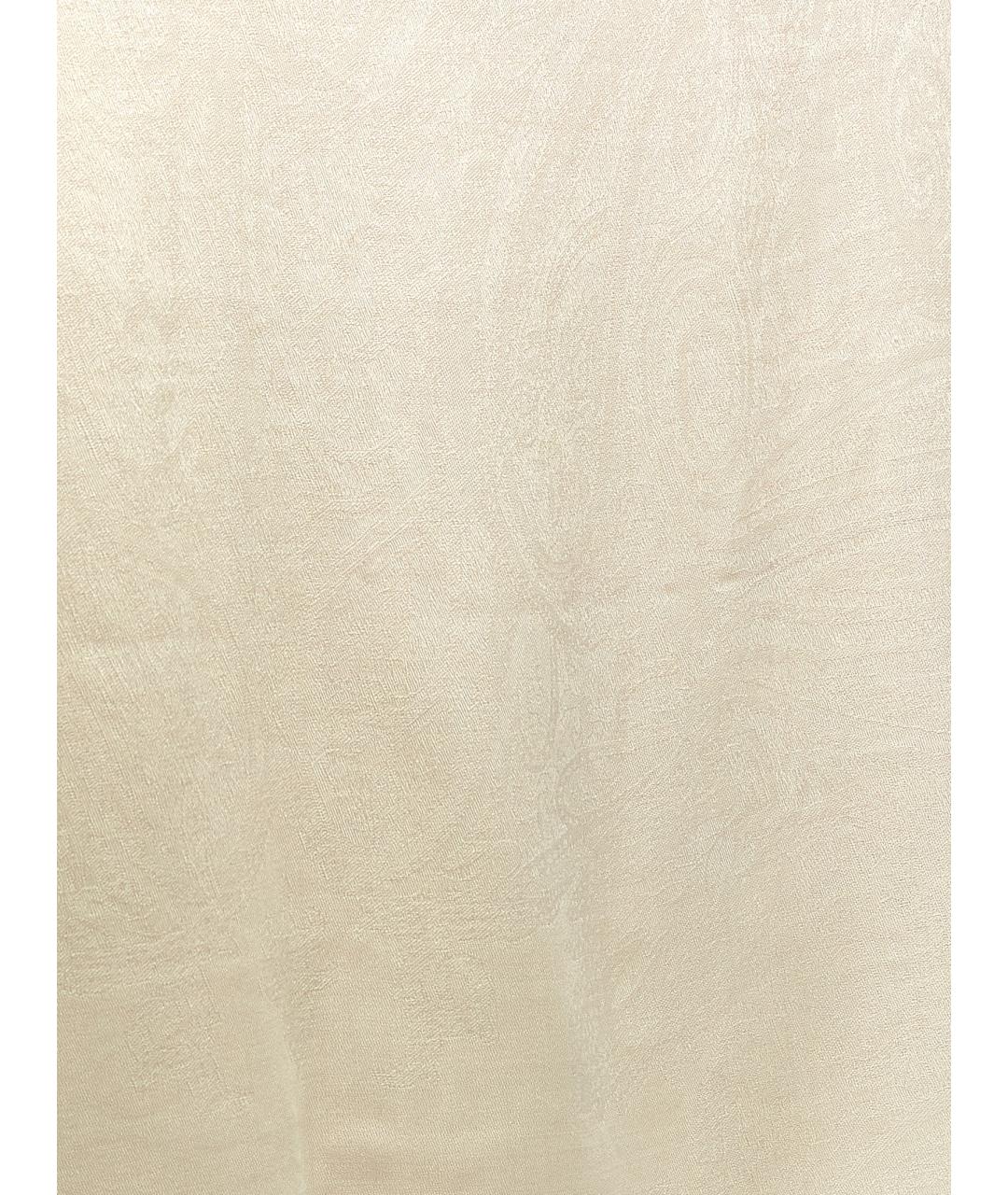 MAX MARA Бежевый шерстяной шарф, фото 2