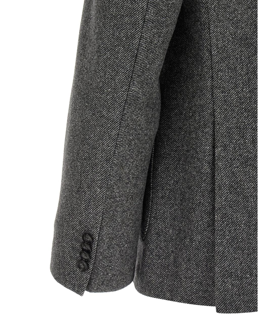 HUGO BOSS Серый шерстяной пиджак, фото 4