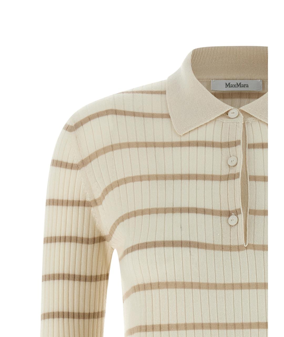 MAX MARA Бежевый кашемировый джемпер / свитер, фото 3