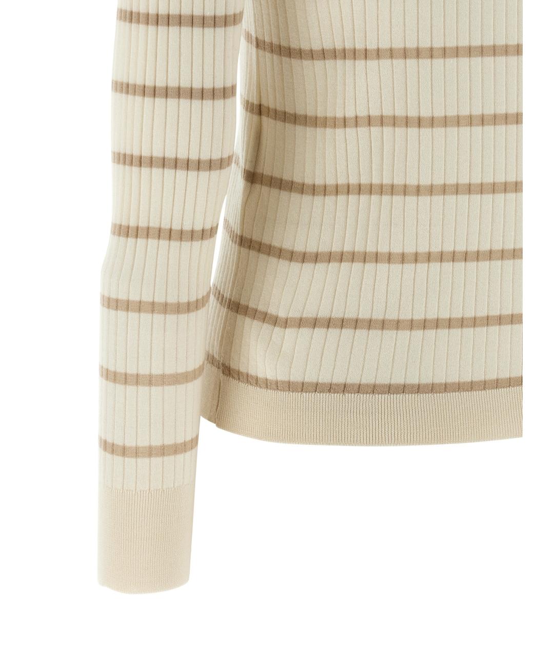 MAX MARA Бежевый кашемировый джемпер / свитер, фото 4