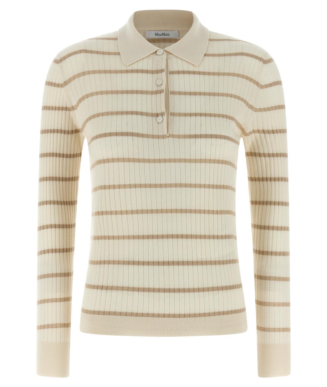 MAX MARA Бежевый кашемировый джемпер / свитер, фото 1