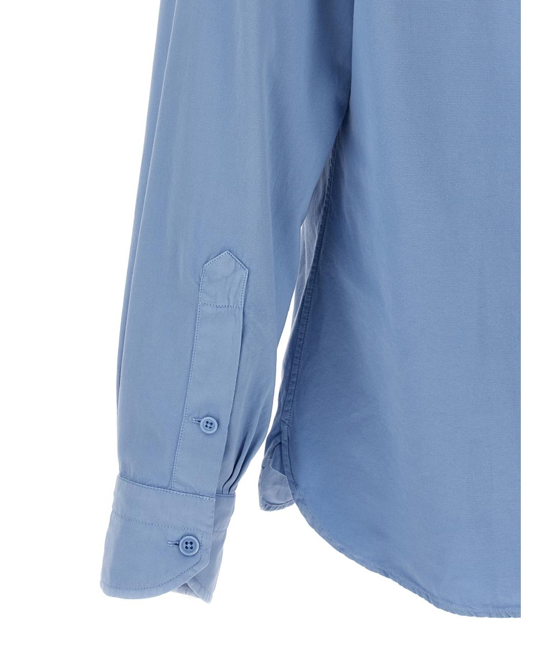 TOM FORD Голубая хлопковая кэжуал рубашка, фото 4