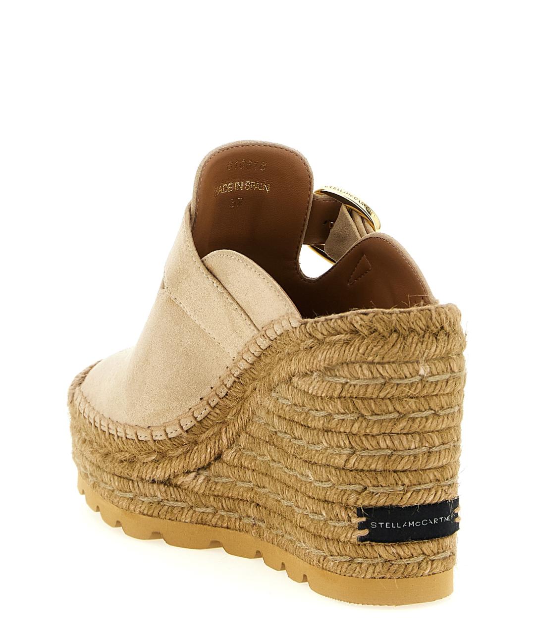STELLA MCCARTNEY Бежевые сабо из искусственной кожи, фото 3