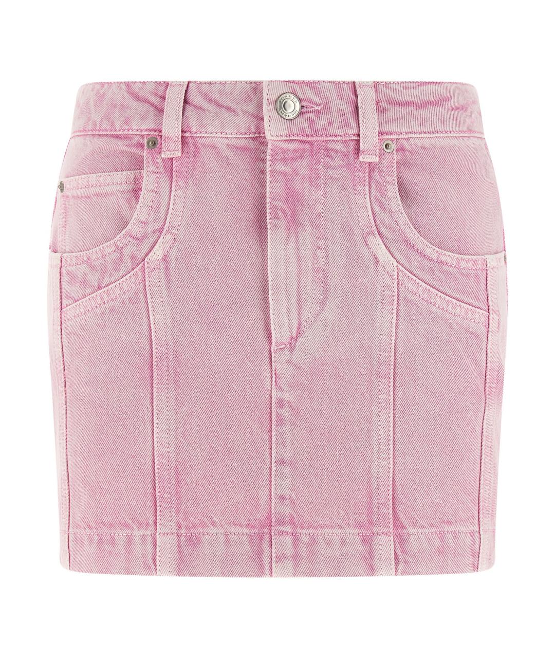 ISABEL MARANT ETOILE Розовая хлопковая юбка мини, фото 1