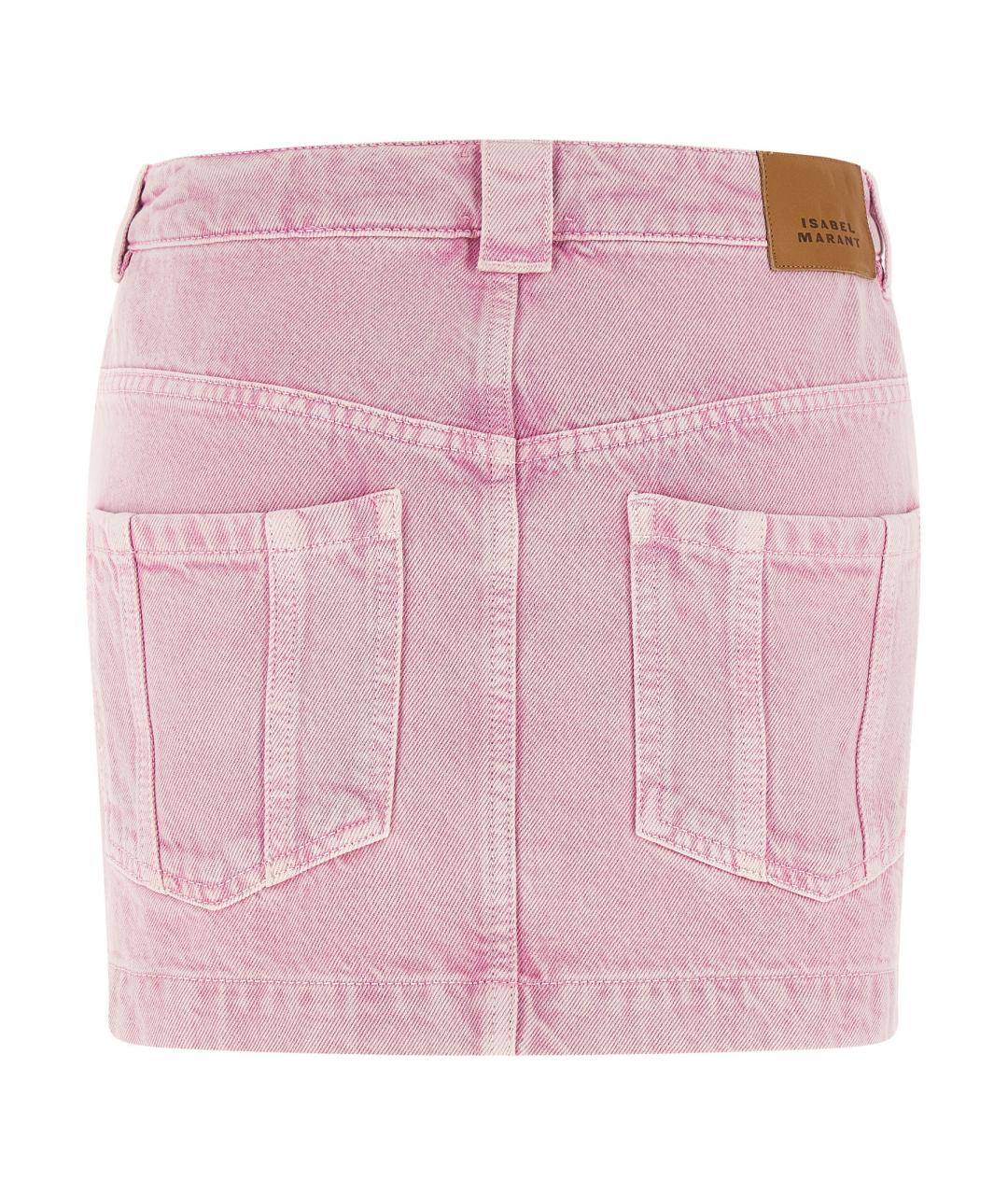 ISABEL MARANT ETOILE Розовая хлопковая юбка мини, фото 2