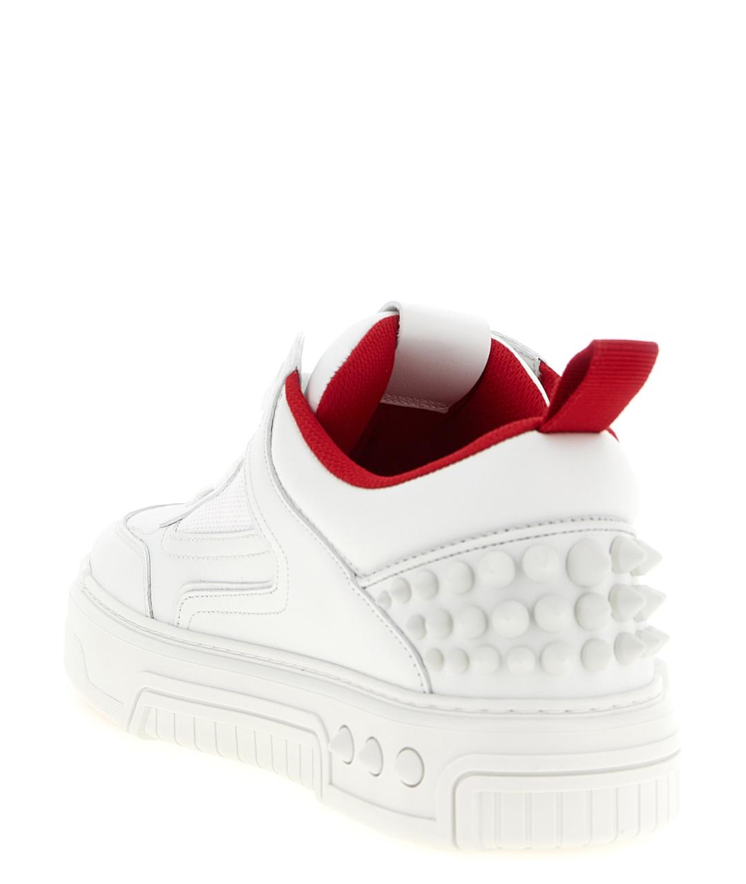 CHRISTIAN LOUBOUTIN Белые кожаные высокие кроссовки / кеды, фото 3