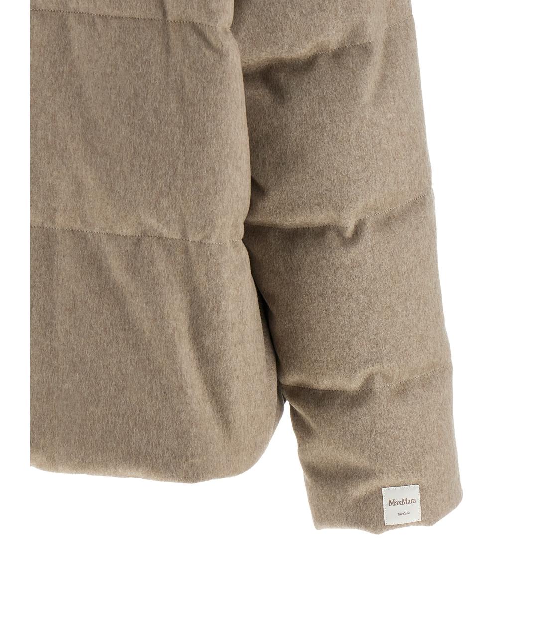MAX MARA THE CUBE Бежевый кашемировый пуховик, фото 4