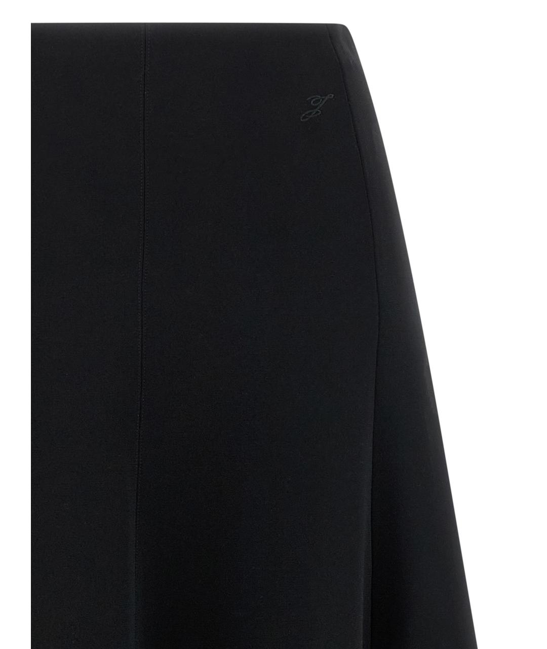 JACQUEMUS Черная полиэстеровая юбка миди, фото 3