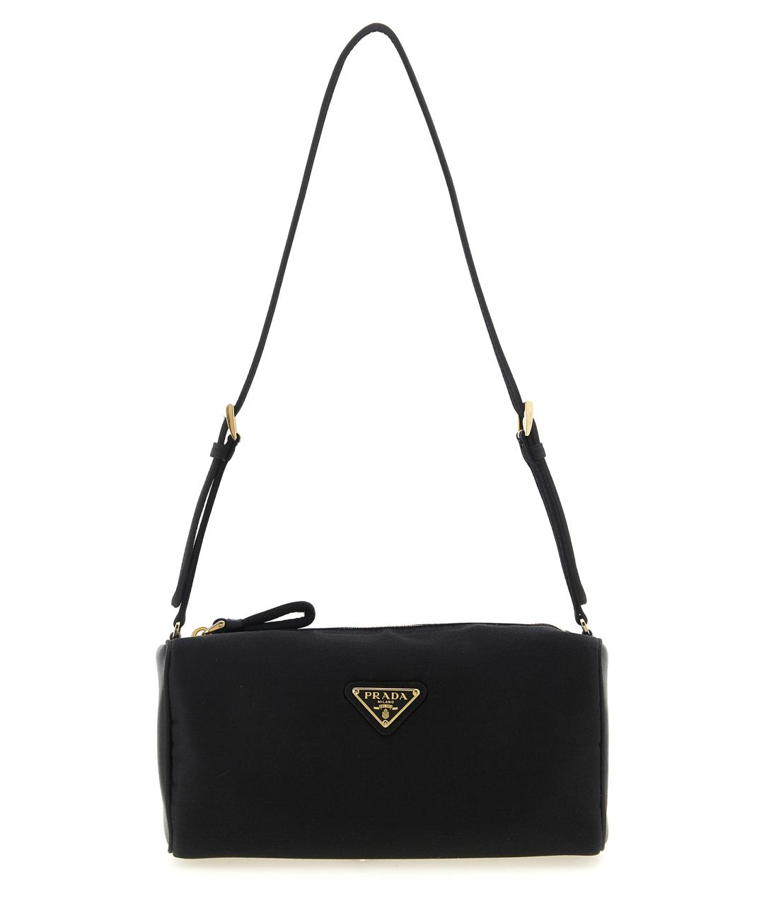 PRADA Черная тканевая сумка через плечо, фото 1