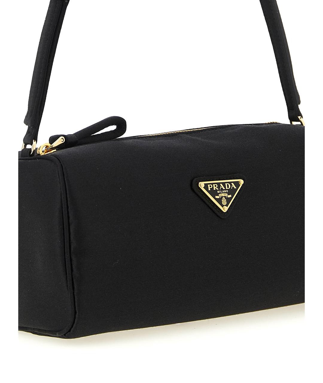 PRADA Черная тканевая сумка через плечо, фото 3