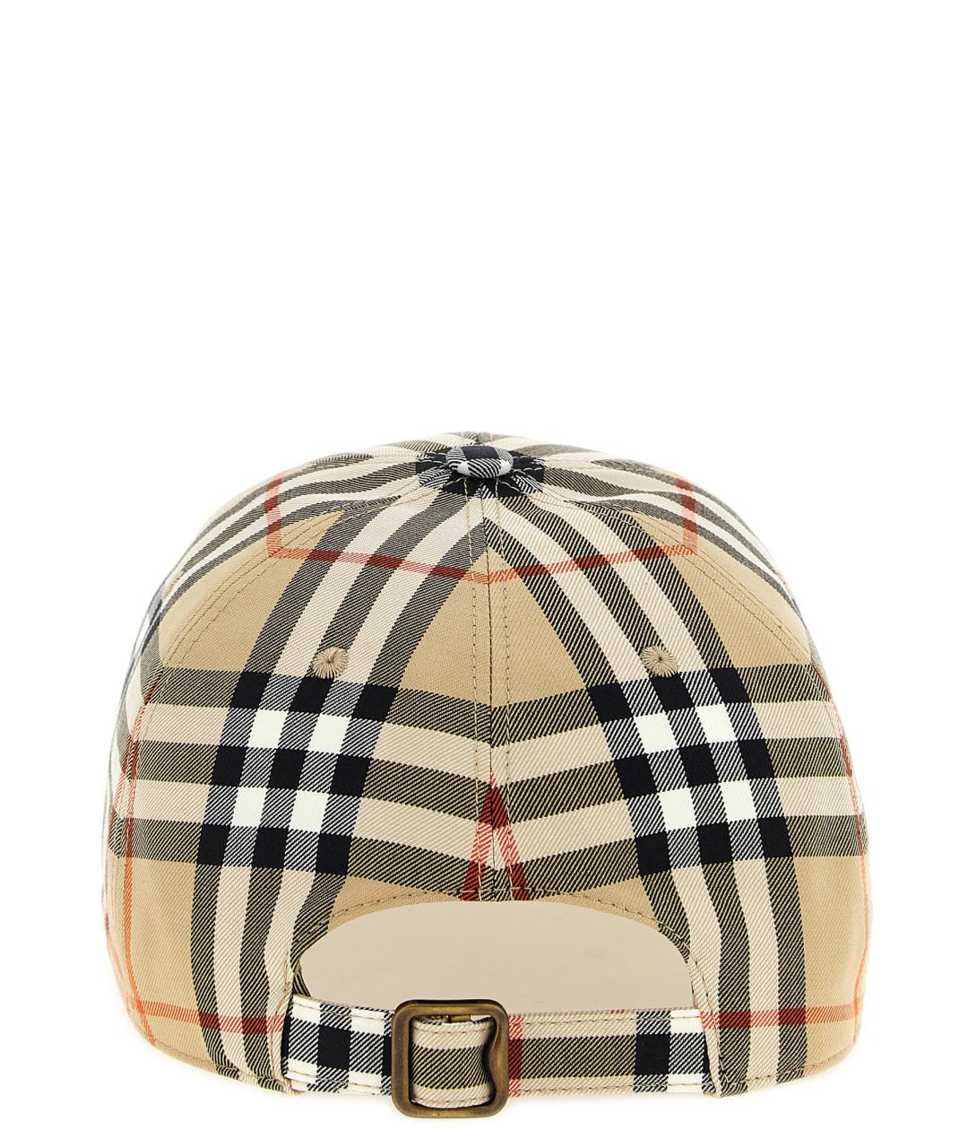 BURBERRY Бежевая хлопковая кепка, фото 3
