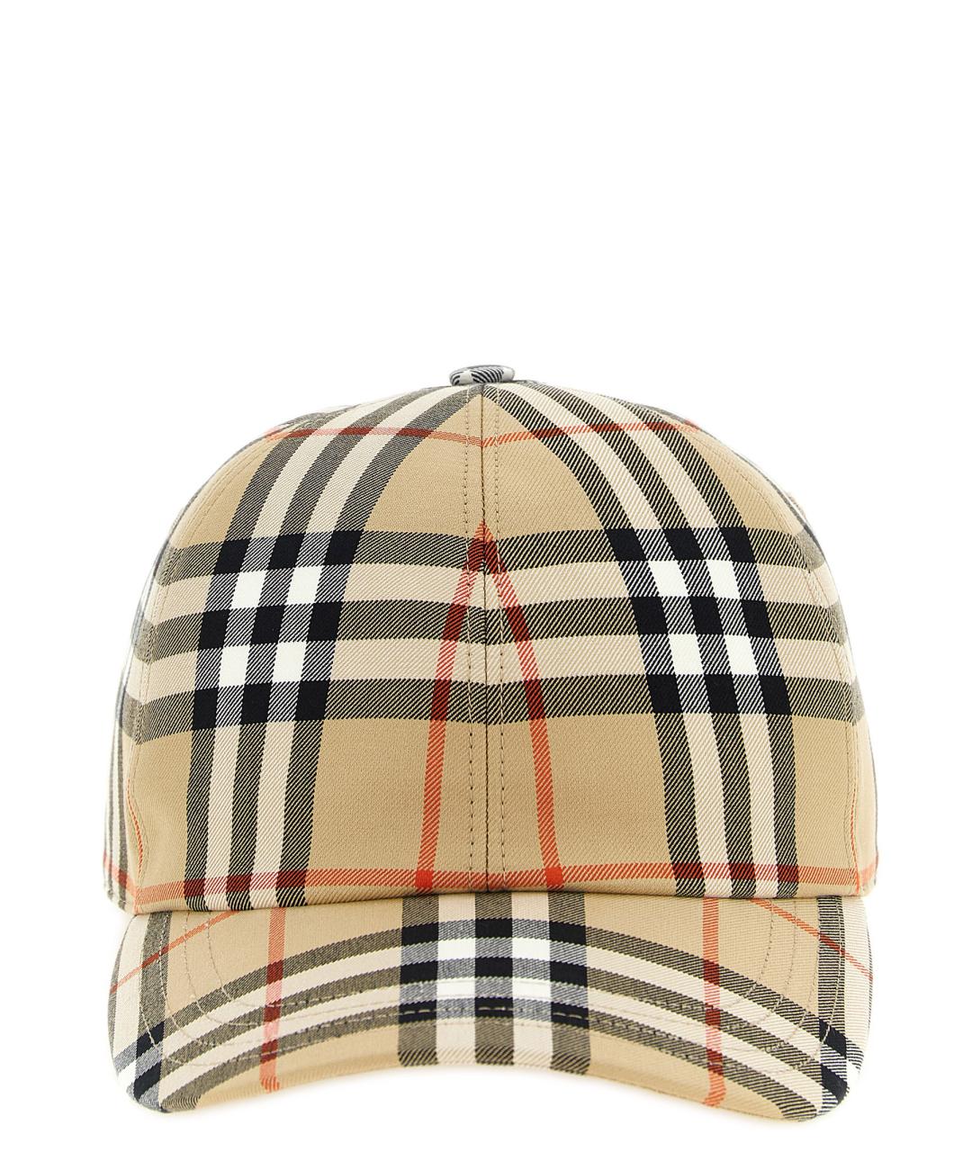 BURBERRY Бежевая хлопковая кепка, фото 2