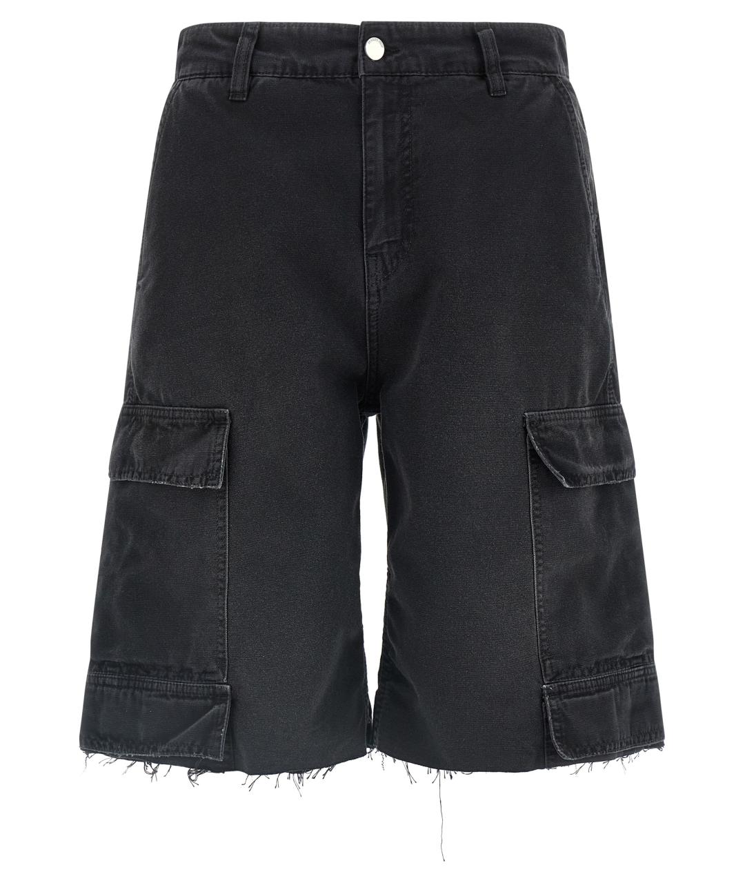 44 LABEL Черные хлопковые шорты, фото 1