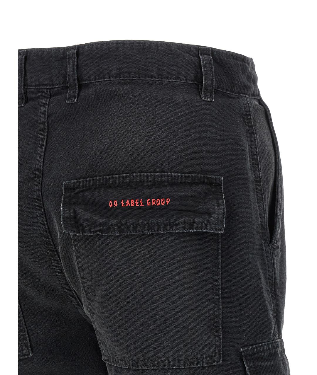 44 LABEL Черные хлопковые шорты, фото 4