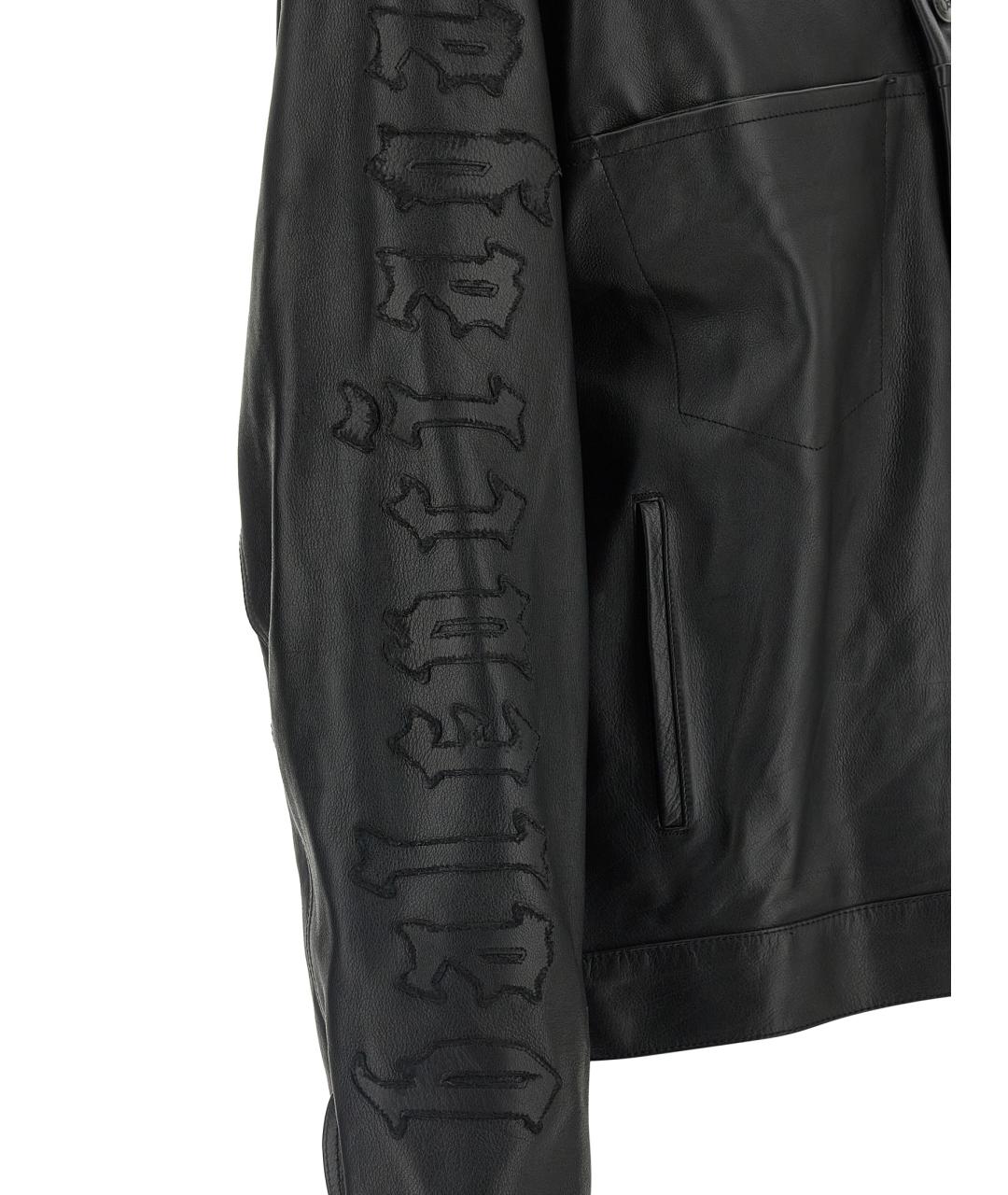 BALENCIAGA Черная кожаная куртка, фото 5
