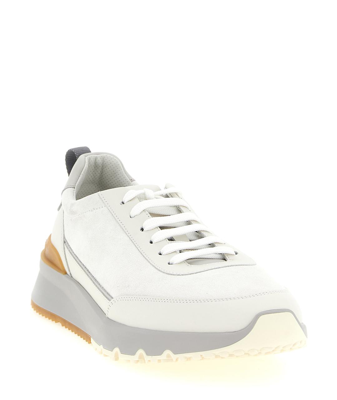 BRUNELLO CUCINELLI Мульти замшевые низкие кроссовки / кеды, фото 2