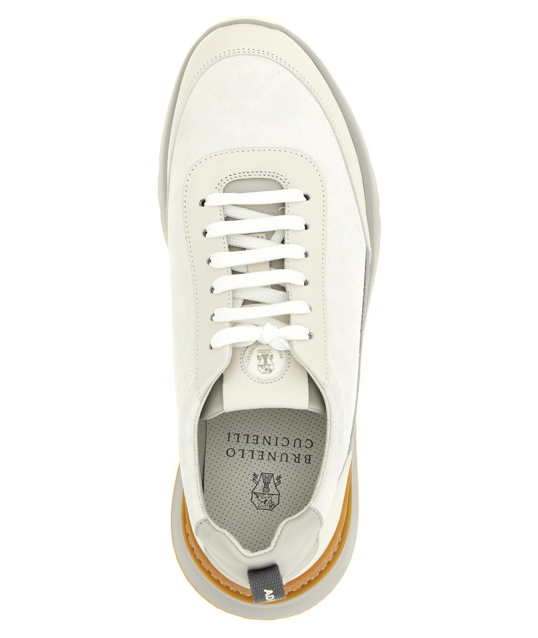 BRUNELLO CUCINELLI Мульти замшевые низкие кроссовки / кеды, фото 4