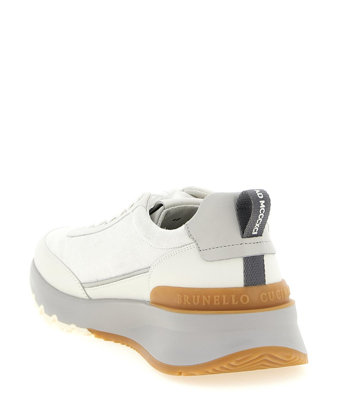 BRUNELLO CUCINELLI Мульти замшевые низкие кроссовки / кеды, фото 3