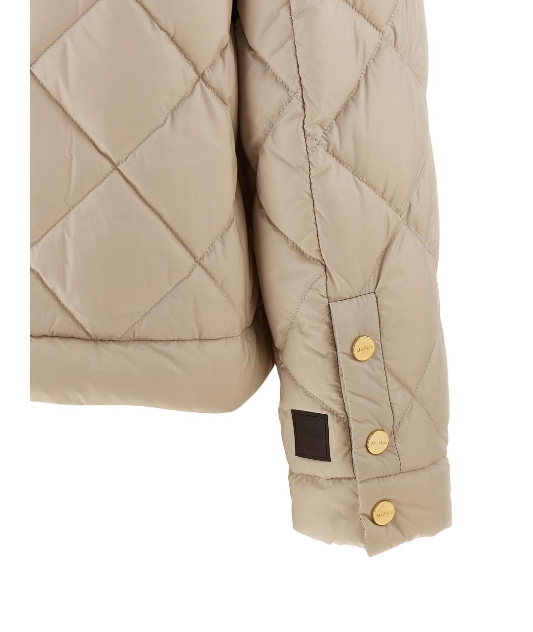 MAX MARA Бежевая полиамидовая куртка, фото 4