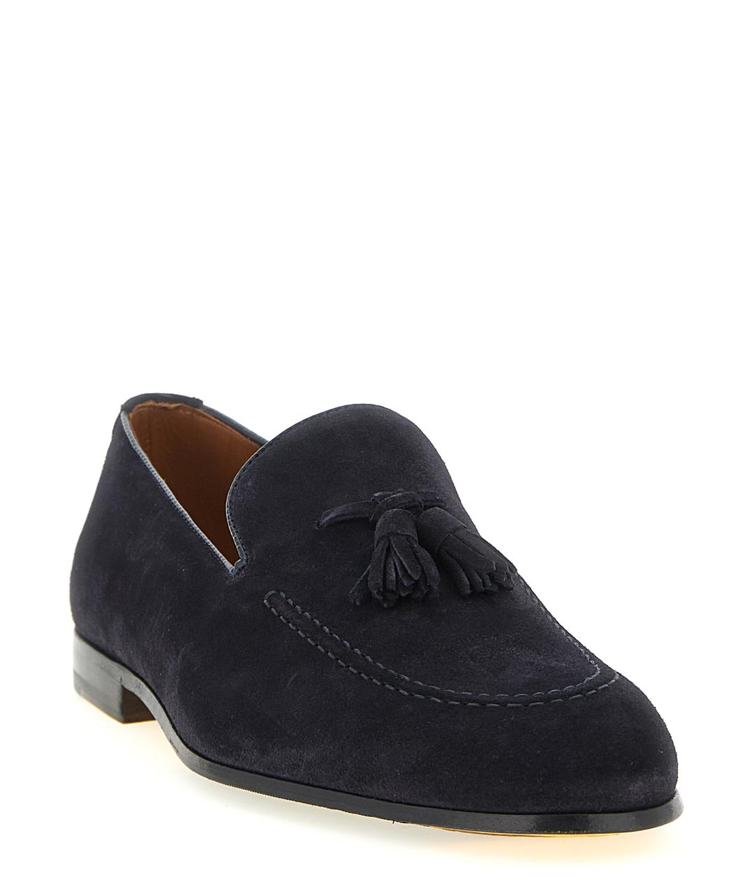 DOUCAL'S Темно-синие замшевые лоферы, фото 2