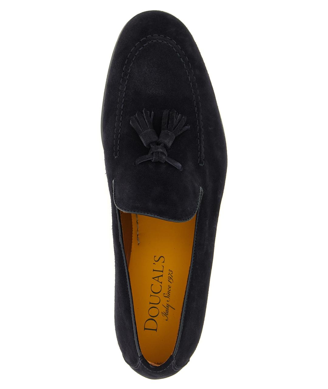 DOUCAL'S Темно-синие замшевые лоферы, фото 4