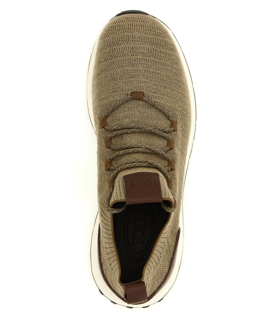 TOD'S Мульти текстильные низкие кроссовки / кеды, фото 4