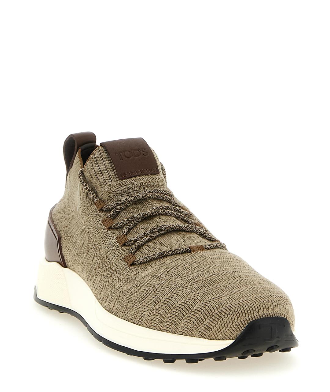 TOD'S Мульти текстильные низкие кроссовки / кеды, фото 2