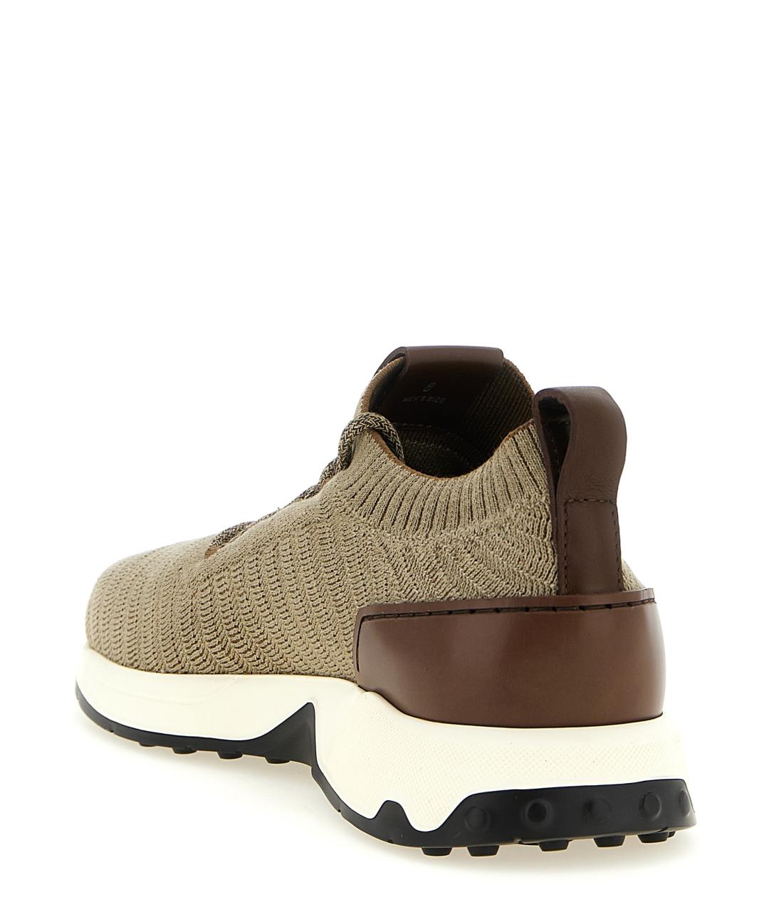 TOD'S Мульти текстильные низкие кроссовки / кеды, фото 3