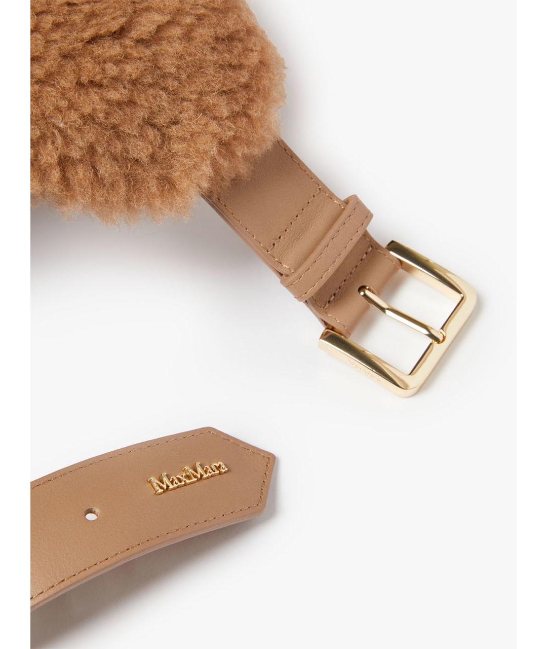 MAX MARA Коричневая шерстяная кепка, фото 3