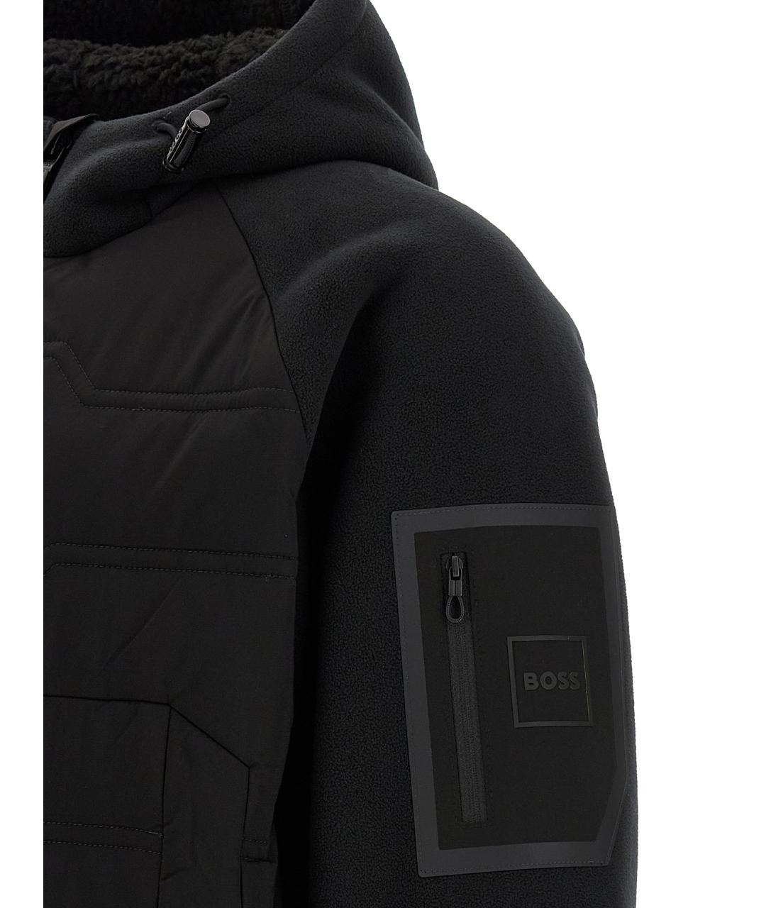 HUGO BOSS Черная полиэстеровая куртка, фото 4