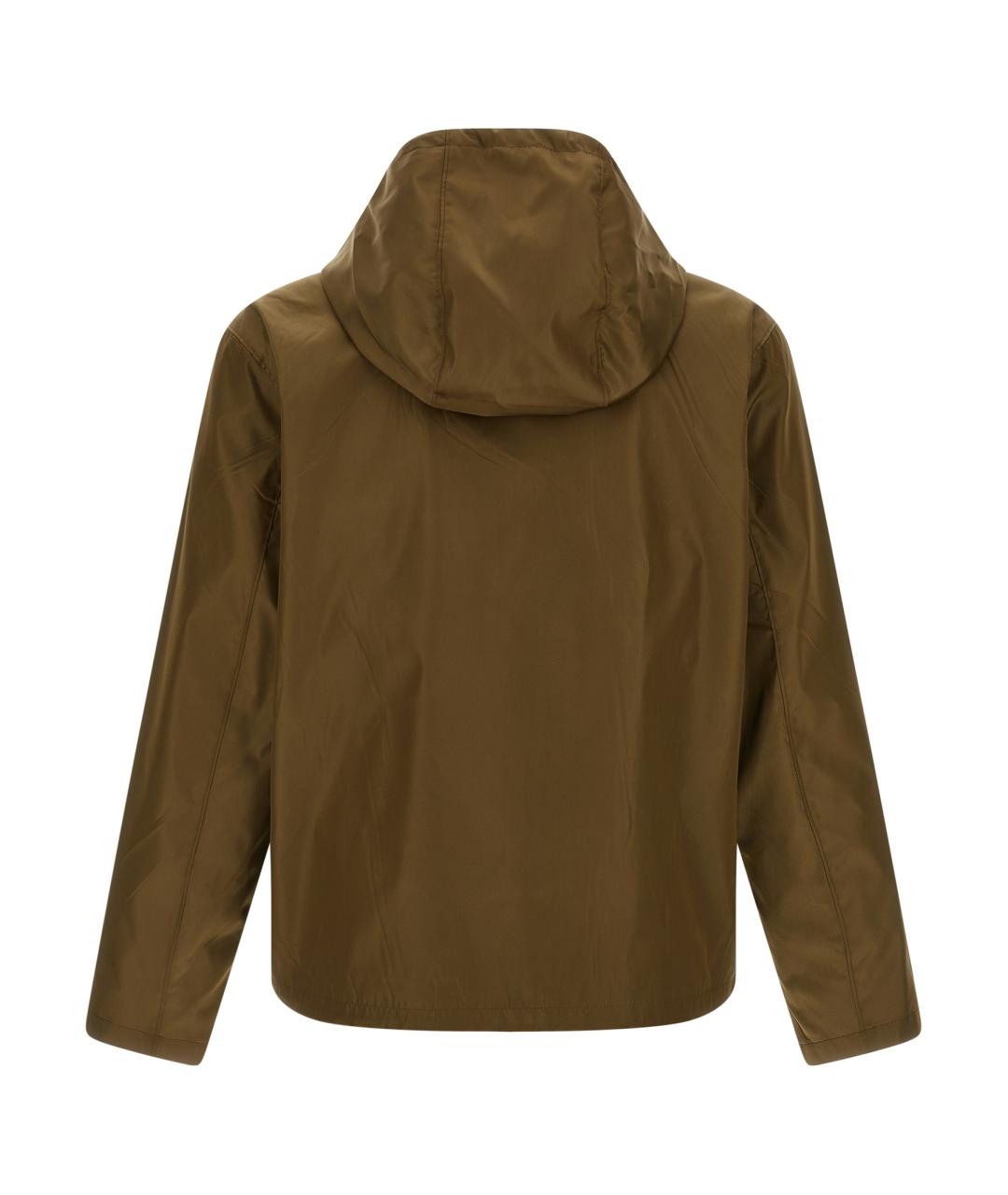 PRADA Хаки полиамидовая куртка, фото 2