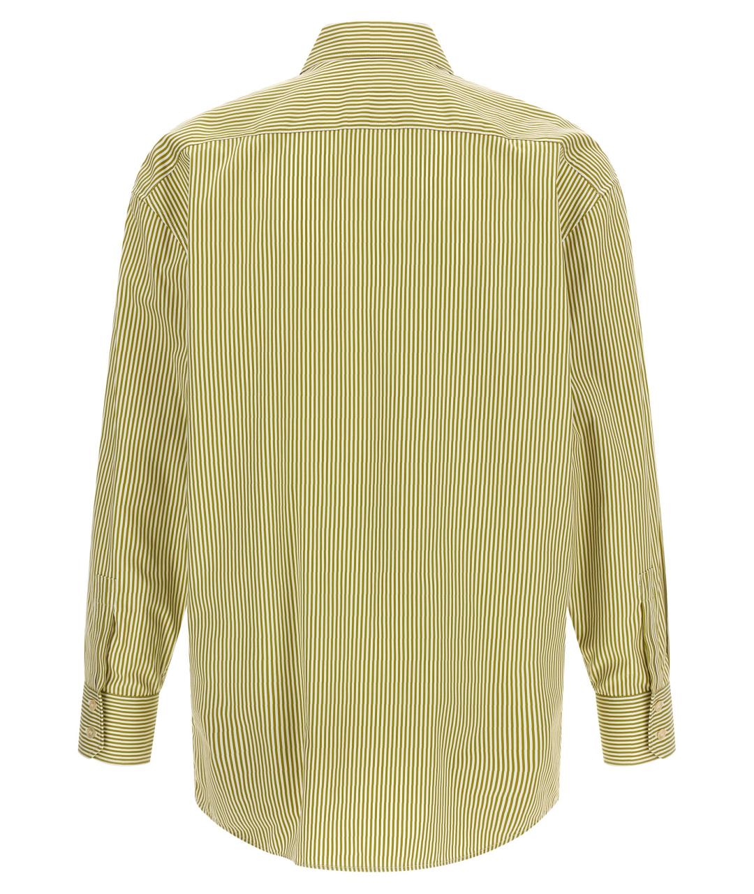 SAINT LAURENT Зеленая хлопковая блузы, фото 2