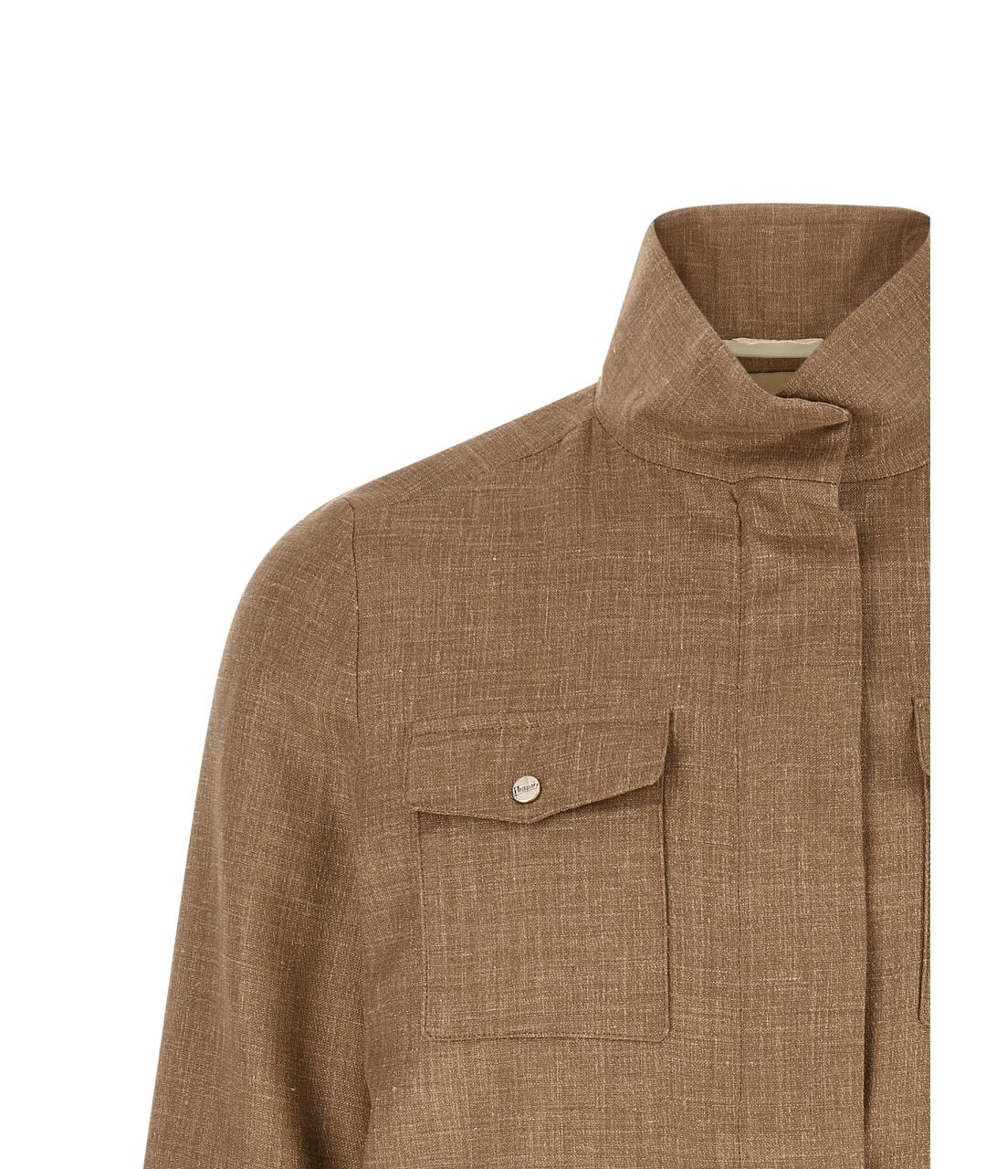 HERNO Бежевая шерстяная куртка, фото 3