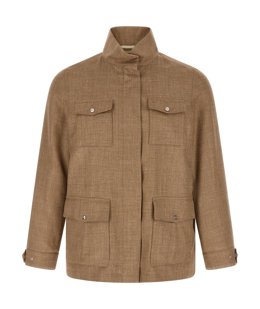 HERNO Бежевая шерстяная куртка, фото 1