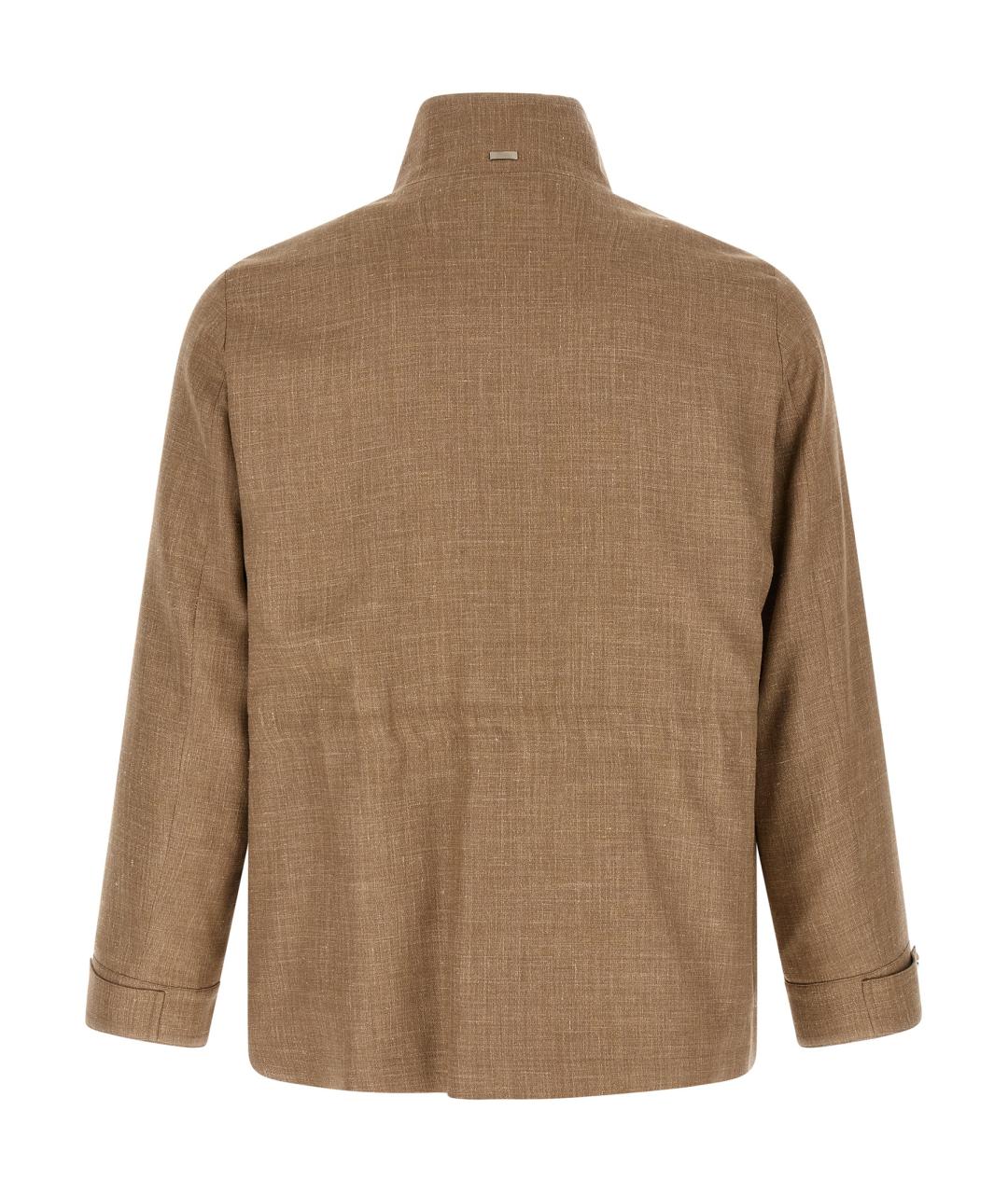 HERNO Бежевая шерстяная куртка, фото 2